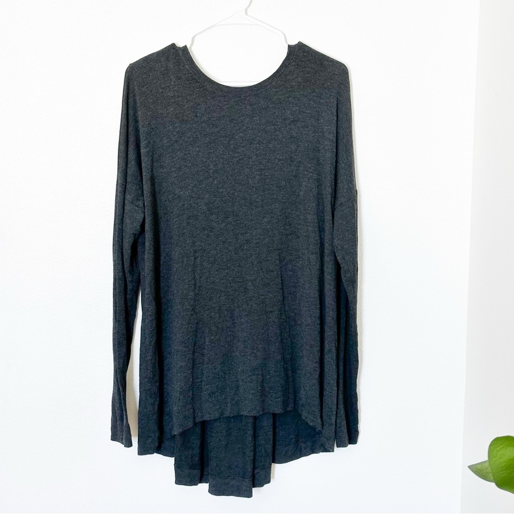 Cabi Women's Charcoal Long Sleeve Tunic Top Size Medium